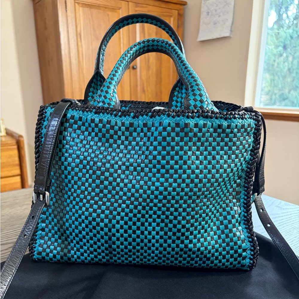 Prada Madras Woven Bag